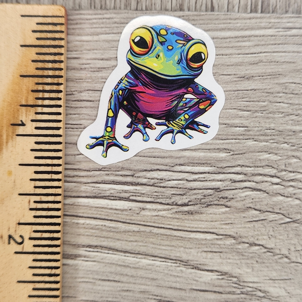 10/$10 Stickers Psychedelic Frogs Frog Sticker